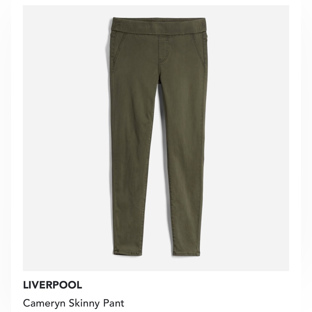 Liverpool - Cameryn Skinny Pant Olive
